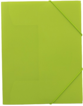 Nachhaltiger Eckspanner A4 aus Post-Consumer-Recycling PP - Farbe: limone